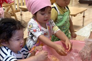 ひんやり★　涼を感じながら、ゼリー作り(クッキング保育)