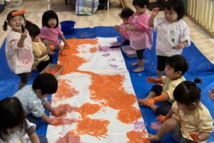 みんな大好き！保育参加＆フィンガーペイント