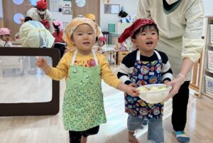 カレーパティをしました！！(クッキング保育)